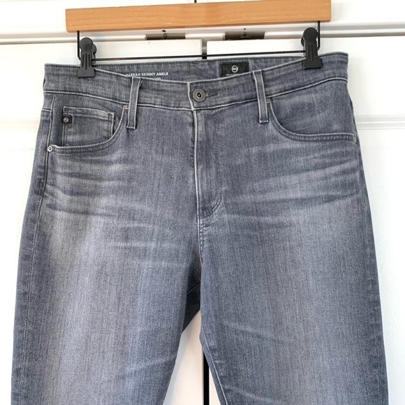 AG Adriano Goldschmied Jeans Farrah High Rise Skinny Gray Ankle Crop Size 30 - Picture 4 of 8
